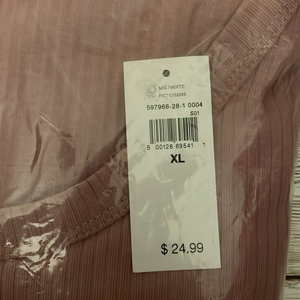 🆕 GAP Women’s Rib Ribbed Crew Neck Short Sleeve T-Shirt Pink Large 12-14 - Picture 9 of 11